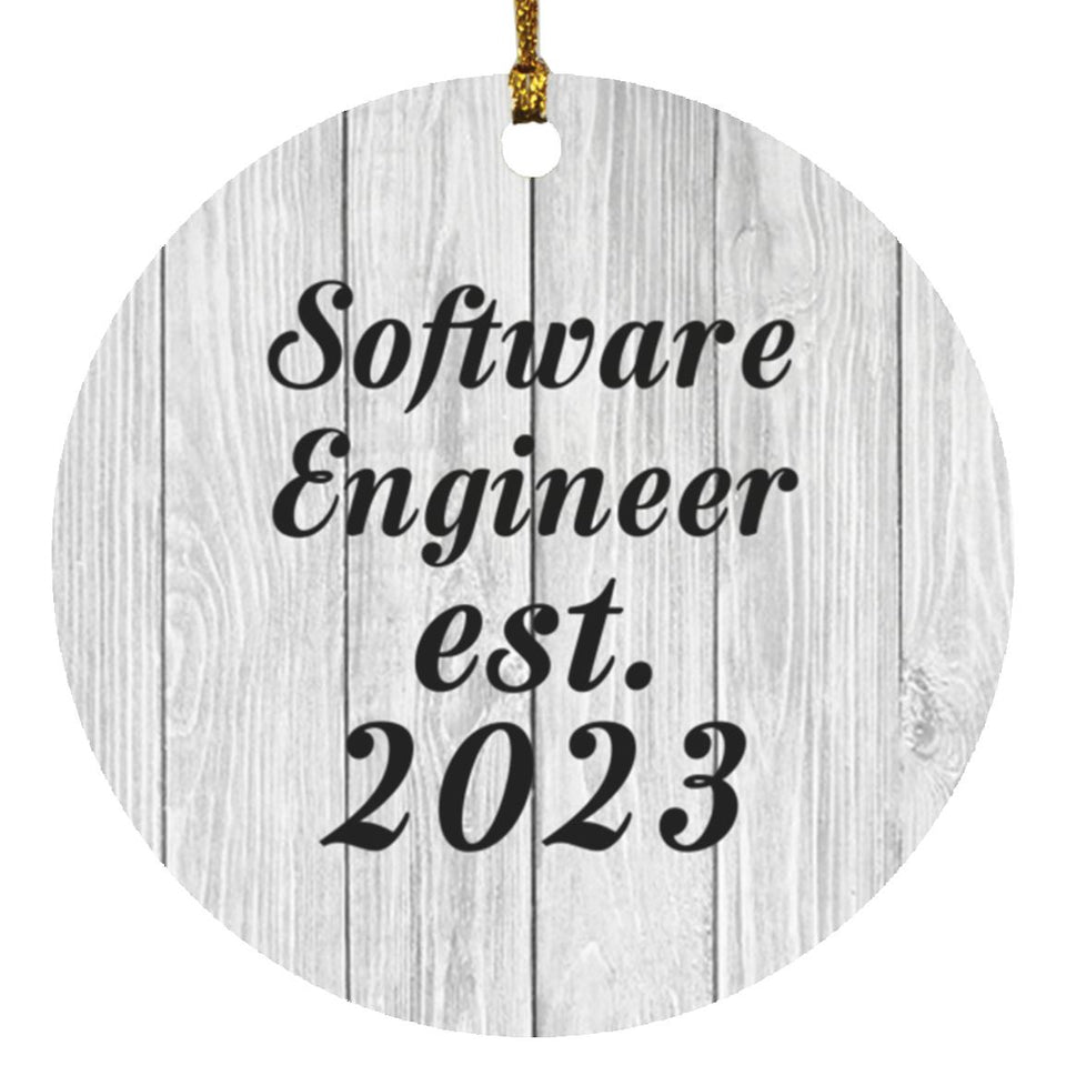 Software Engineer Established Est. 2023 - Circle Ornament F