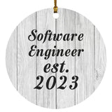 Software Engineer Established Est. 2023 - Circle Ornament F