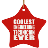 Coolest Engineering Technician Ever - Star Ornament