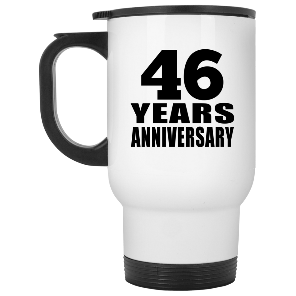 46th Anniversary 46 Years - White Travel Mug