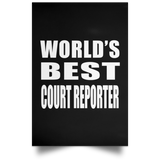 World's Best Court Reporter - Poster Portrait