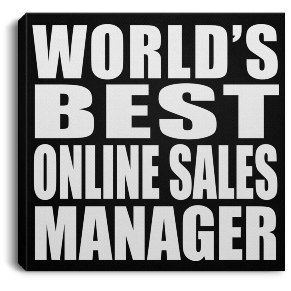 World's Best Online Sales Manager - Canvas Square
