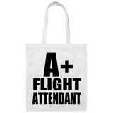 A+ Flight Attendant - Tote Bag White