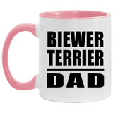 Biewer Terrier Dad - 11oz Accent Mug Pink