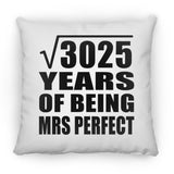 55th Anniversary Square Root of 3025 Years of Mrs Perfect - Throw Pillow