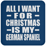 All I Want For Christmas Is My German Spaniel - Coaster
