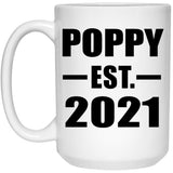 Poppy Established EST. 2021 - 15oz Coffee Mug
