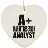 A+ Market Research Analyst - Heart Ornament