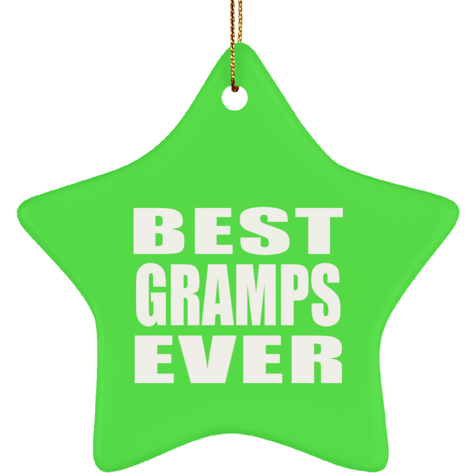Best Gramps Ever - Star Ornament