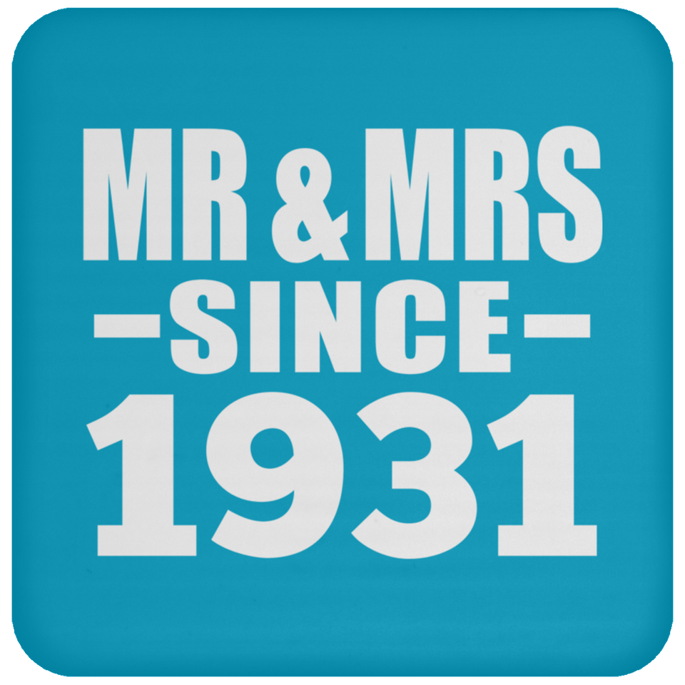 93rd Anniversary Mr & Mrs Since 1931 - Drink Coaster