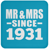 93rd Anniversary Mr & Mrs Since 1931 - Drink Coaster