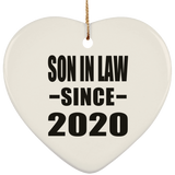 Son In Law Since 2020 - Heart Ornament