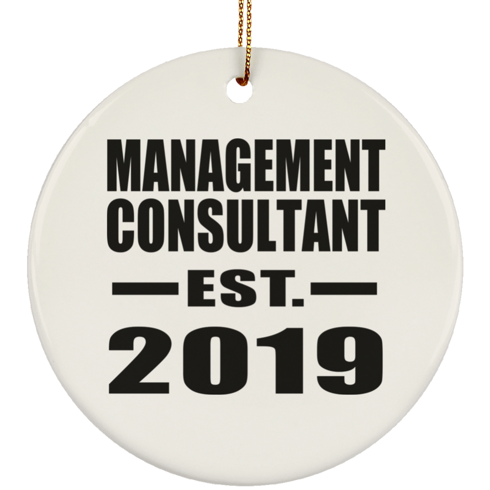 Management Consultant Established EST. 2019 - Circle Ornament