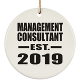 Management Consultant Established EST. 2019 - Circle Ornament
