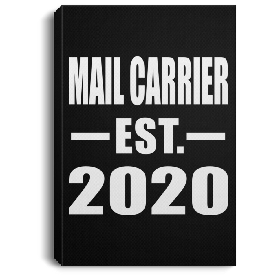 Mail Carrier Established EST. 2020 - Canvas Portrait