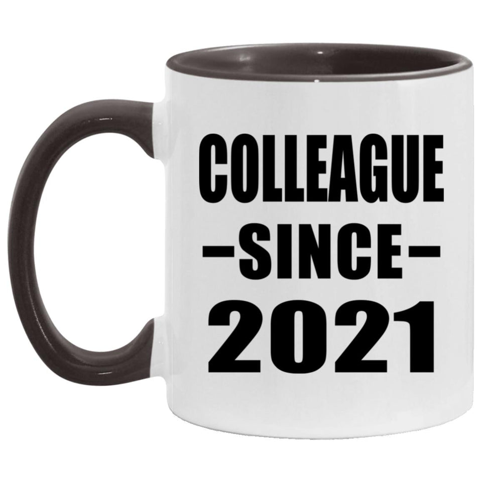 Colleague Since 2021 - 11oz Accent Mug Black