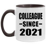 Colleague Since 2021 - 11oz Accent Mug Black