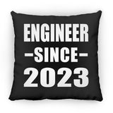 Engineer Since 2023 - Throw Pillow Black