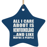 All I Care About Is Newfoundland - Star Ornament