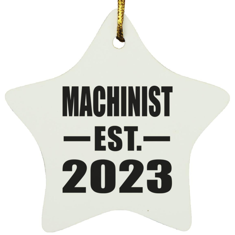 Machinist Established EST. 2023 - Star Ornament