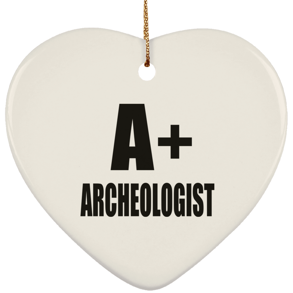 A+ Archeologist - Heart Ornament