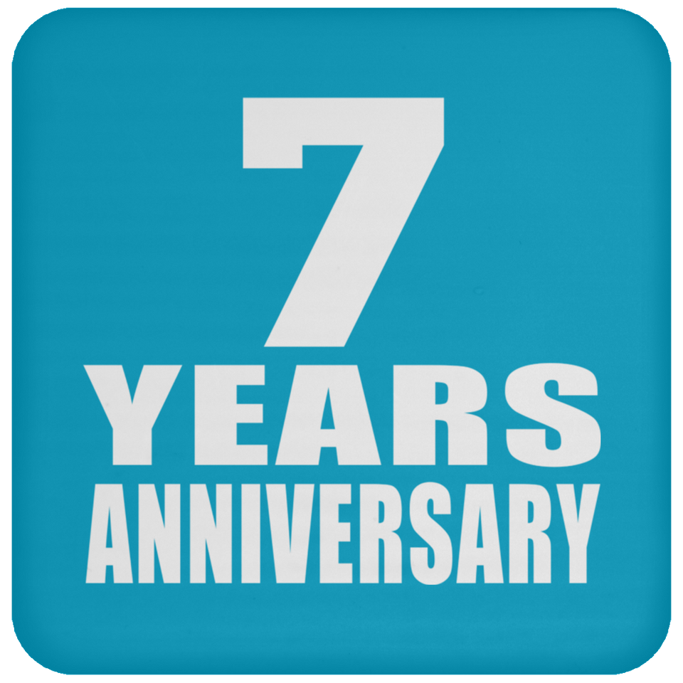 7th Anniversary 7 Years - Drink Coaster