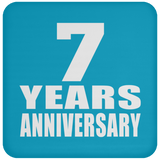 7th Anniversary 7 Years - Drink Coaster