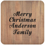 Merry Christmas Anderson Family - Drink Coaster C