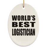 World's Best Logistician - Oval Ornament