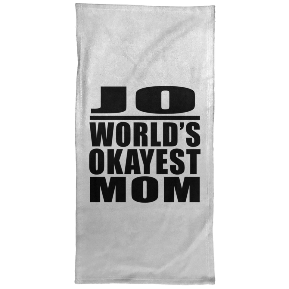 Jo World's Okayest Mom - Hand Towel
