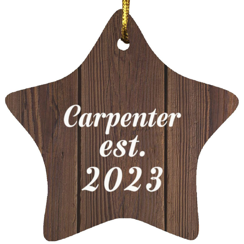 Carpenter Established Est. 2023 - Star Ornament D
