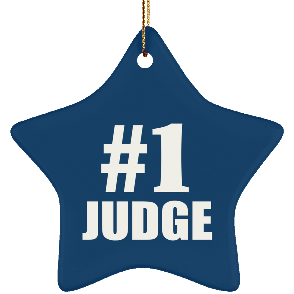 Number One #1 Judge - Star Ornament