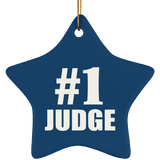 Number One #1 Judge - Star Ornament
