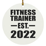 Fitness Trainer Established EST. 2022 - Circle Ornament