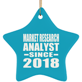 Market Research Analyst Since 2018 - Star Ornament
