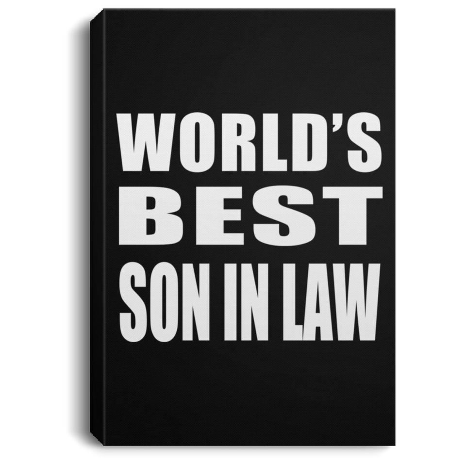 World's Best Son In Law - Canvas Portrait
