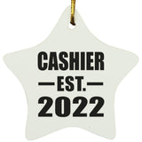 Cashier Established EST. 2022 - Star Ornament