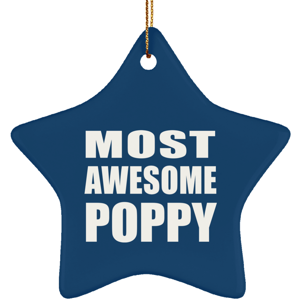 Most Awesome Poppy - Star Ornament