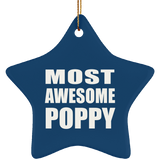 Most Awesome Poppy - Star Ornament