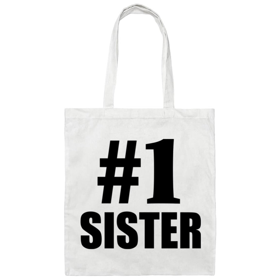 Number One #1 Sister - Tote Bag White
