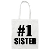 Number One #1 Sister - Tote Bag White