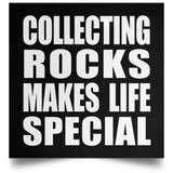 Collecting Rocks Makes Life Special - Poster Square