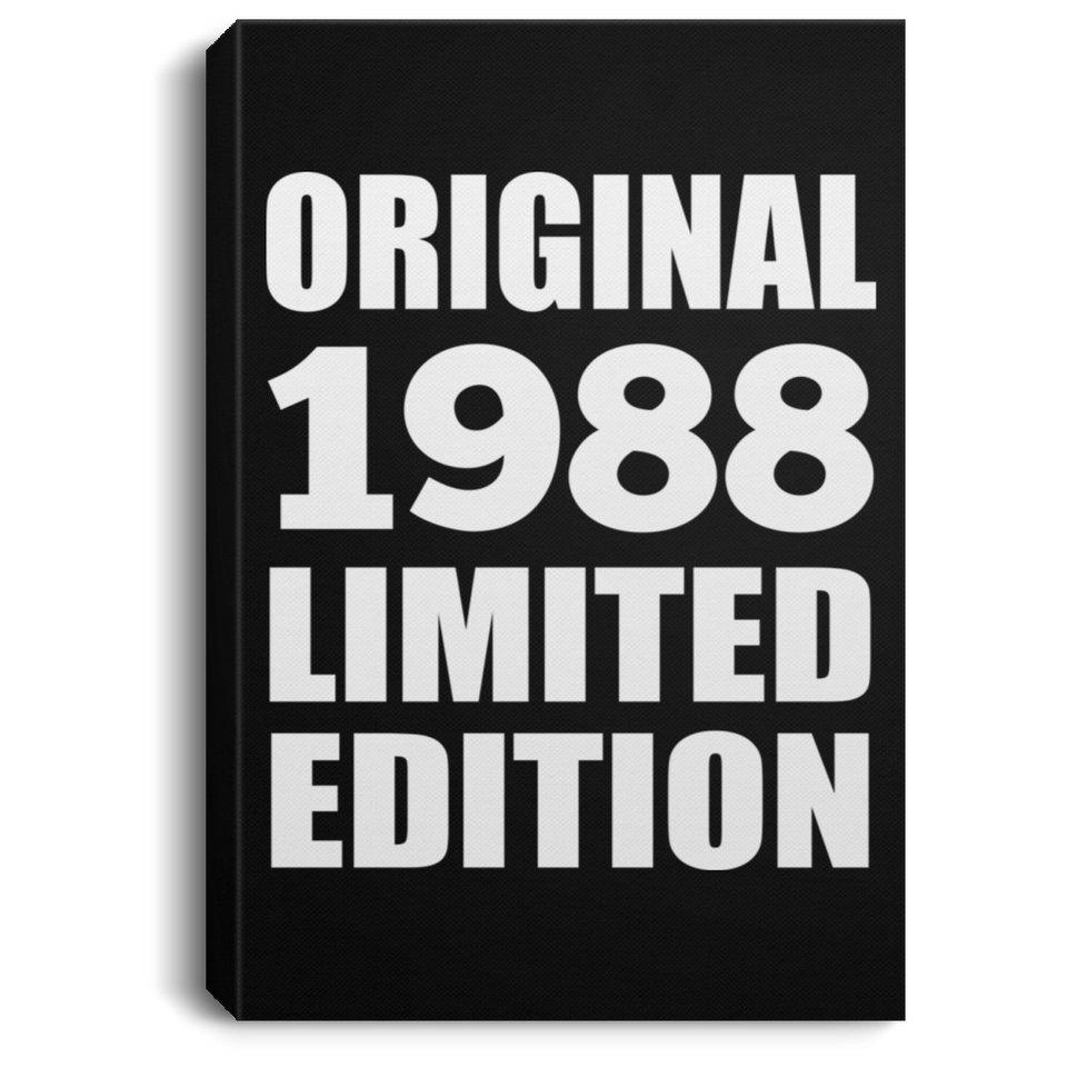 36th Birthday Original 1988 Limited Edition - Canvas Portrait