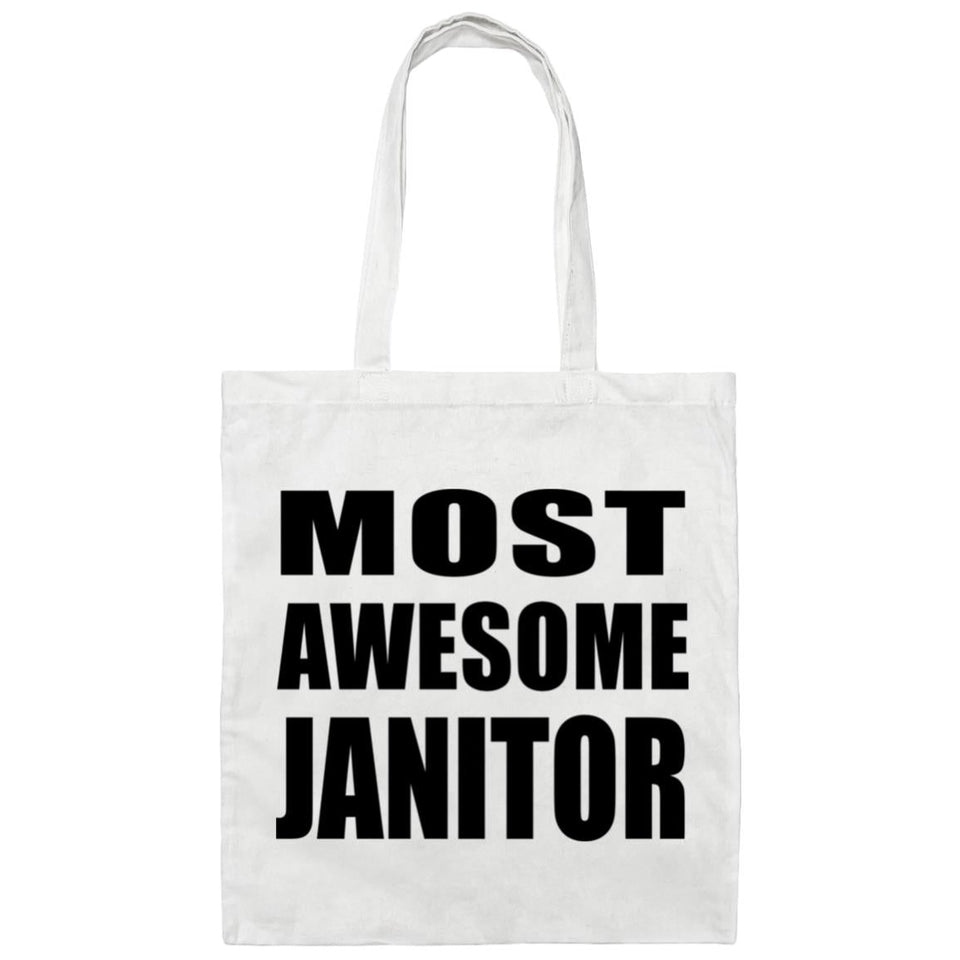 Most Awesome Janitor - Tote Bag White
