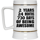 2nd Birthday 2 Years 24 Months 730 Days Of Awesome - Beer Stein