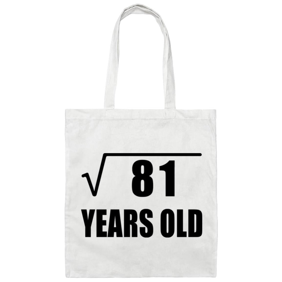 9th Birthday Square Root of 81 Years Old - Tote Bag White