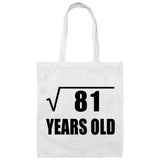 9th Birthday Square Root of 81 Years Old - Tote Bag White