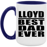 Lloyd Best Dad Ever - 15oz Accent Mug Purple
