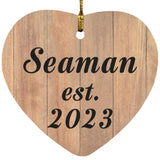 Seaman Established Est. 2023 - Heart Ornament C