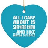 All I Care About Is Shepherd Chow - Heart Ornament